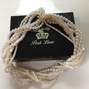 New PARK LANE 6 Strands Faux Pearl choker